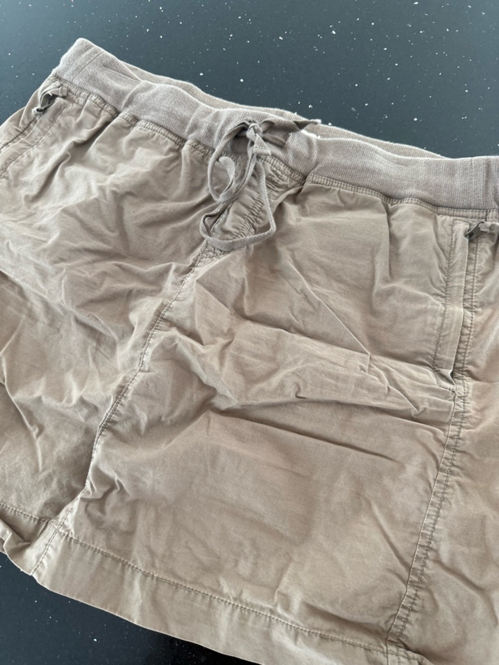 LOFT Casual Drawstring Mini Skirt in Brown - Picture 4 of 6